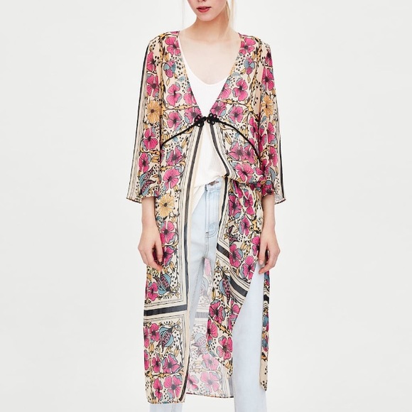 Zara Jackets & Blazers - Zara floral print dressing gown Zara Jackets & Blazers - Zara floral print dressing gown